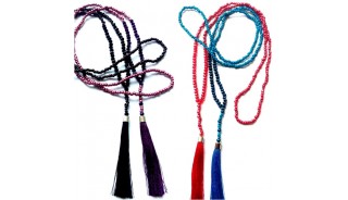 50 pieces mix color free shipping include of tassels beads necklaces long